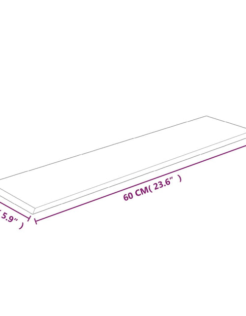 Загрузите изображение в средство просмотра галереи, Panouri de perete, 12 buc., violet, 60x15 cm, textil, 1,08 m² - Lando

