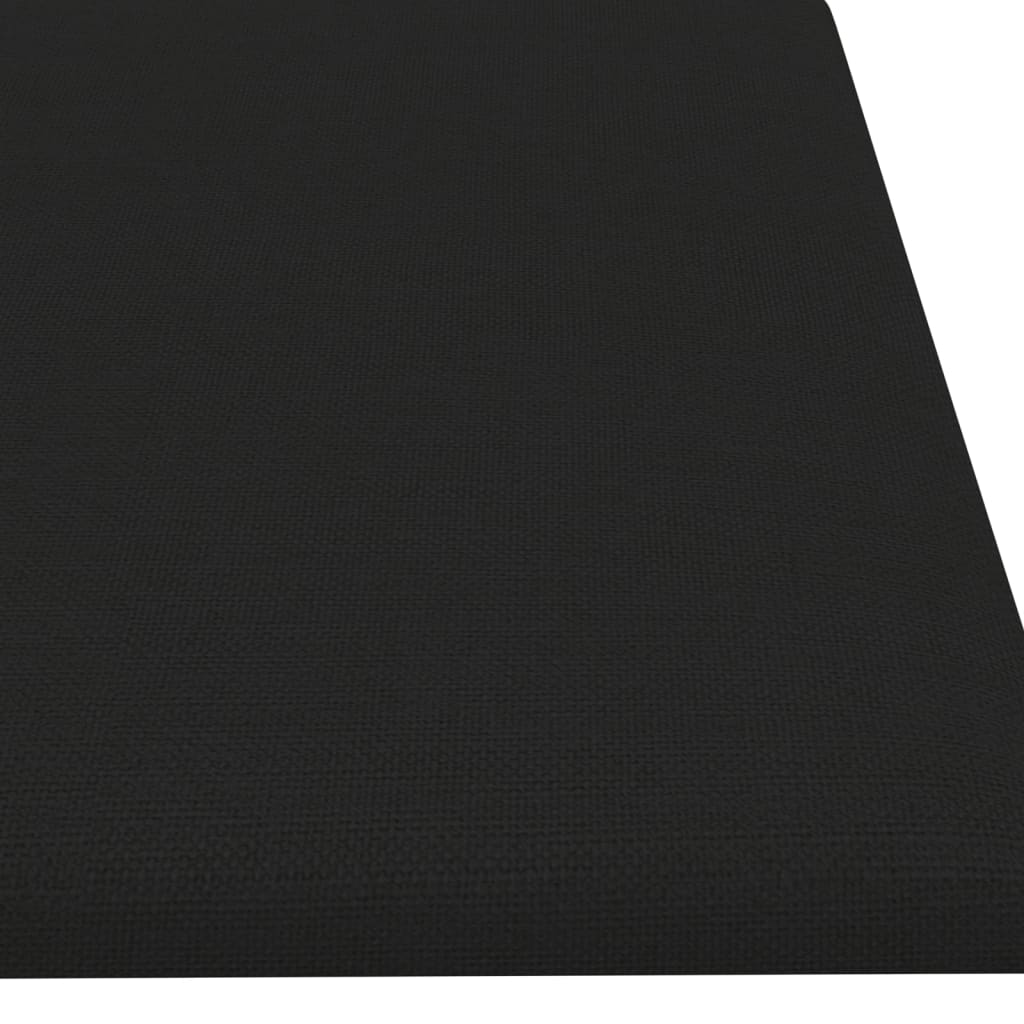 Panouri de perete, 12 buc., negru, 60x15 cm, textil, 1,08 m² - Lando