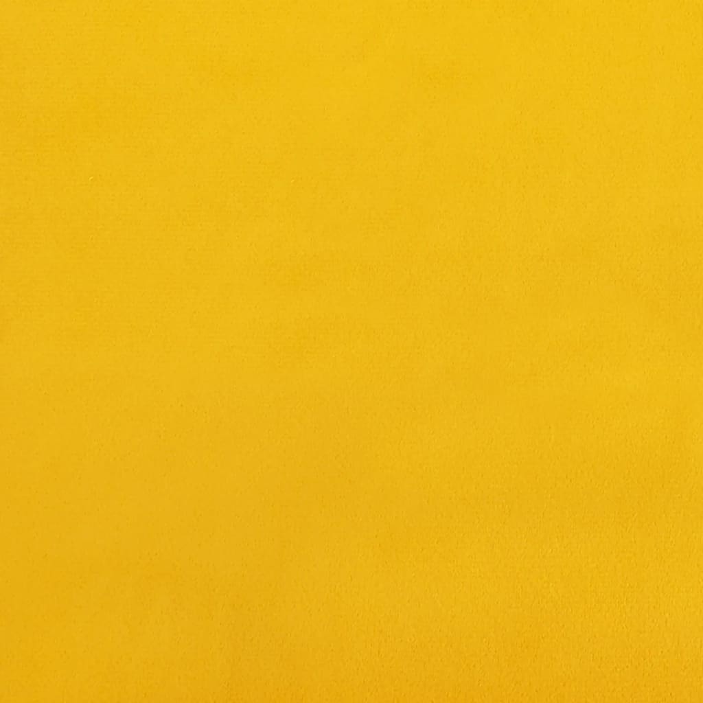 Panouri de perete, 12 buc., galben, 60x15 cm, Catifea, 1,08 m² - Lando