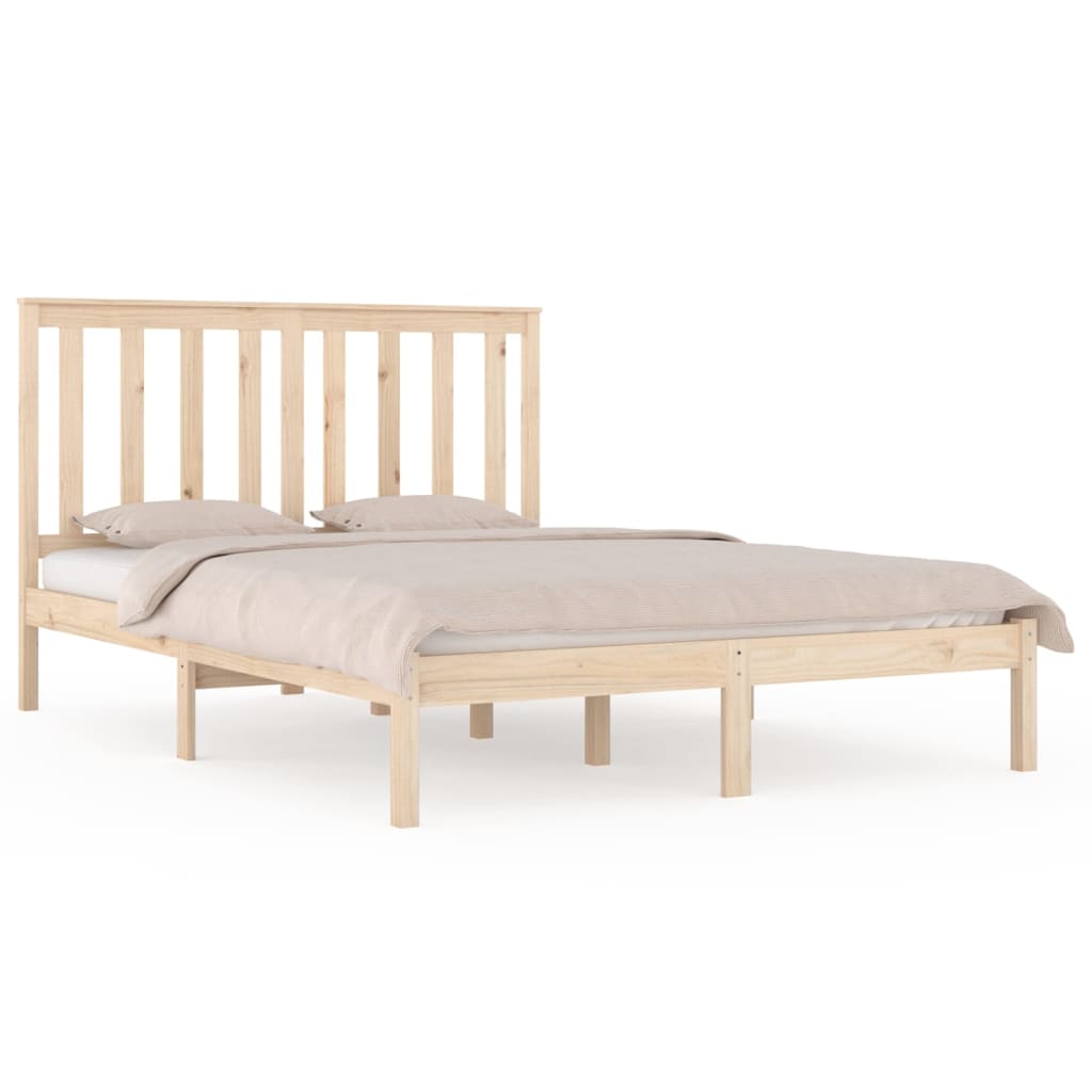 Cadru de pat, 120x200 cm, lemn masiv de pin - Lando