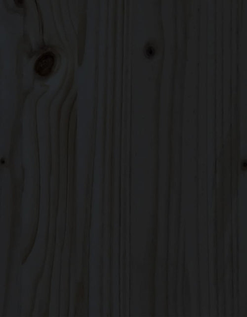 Загрузите изображение в средство просмотра галереи, Cadru de pat King Size, negru, 150x200 cm, lemn masiv de pin - Lando
