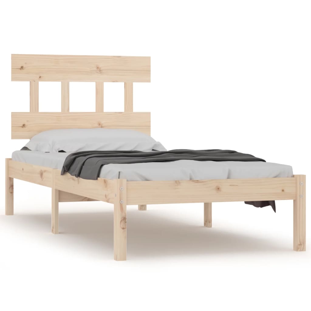 Cadru de pat, 100x200 cm, lemn masiv - Lando