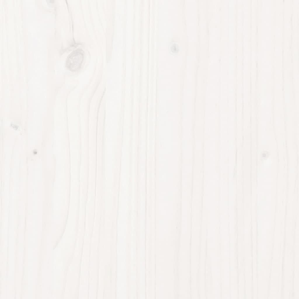Cadru de pat Super King, alb, 180x200 cm, lemn masiv de pin - Lando