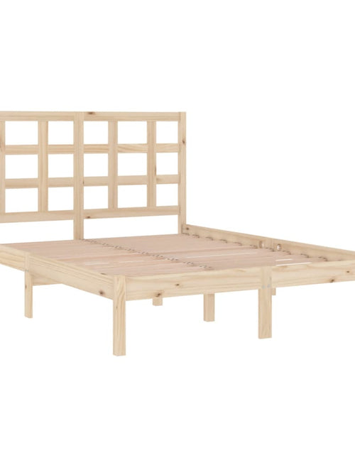 Încărcați imaginea în vizualizatorul Galerie, Cadru de pat mic dublu, 120x190 cm, lemn masiv - Lando

