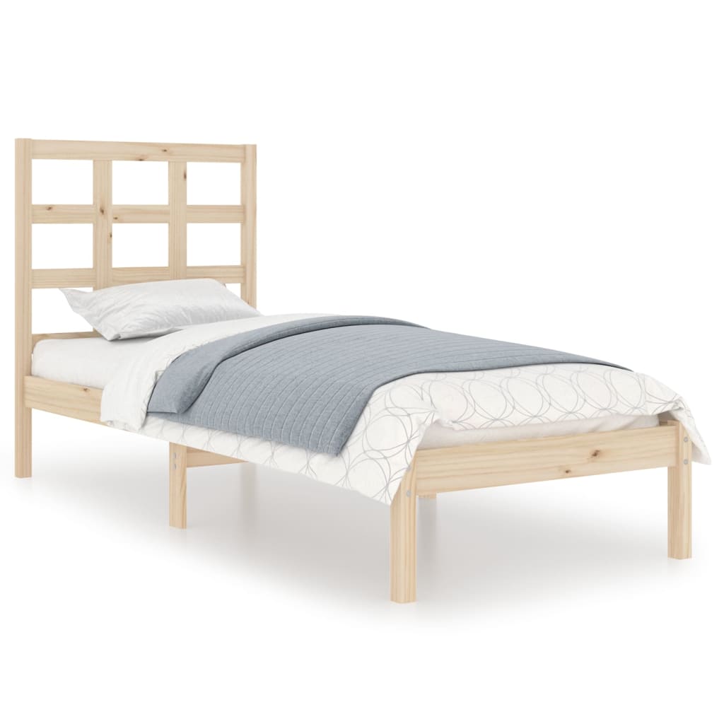 Cadru de pat, 90x200 cm, lemn masiv - Lando