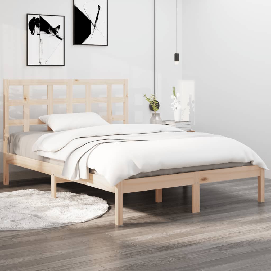 Cadru de pat, 200x200 cm, lemn masiv - Lando