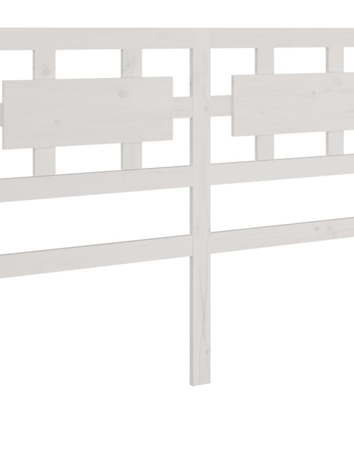 Încărcați imaginea în vizualizatorul Galerie, Cadru de pat mic dublu, alb, 120x190 cm, lemn masiv - Lando
