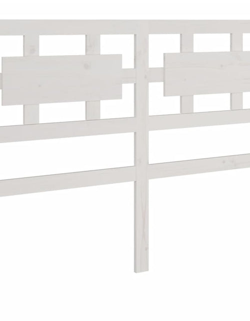 Încărcați imaginea în vizualizatorul Galerie, Cadru pat, alb, 140x190 cm, lemn masiv - Lando
