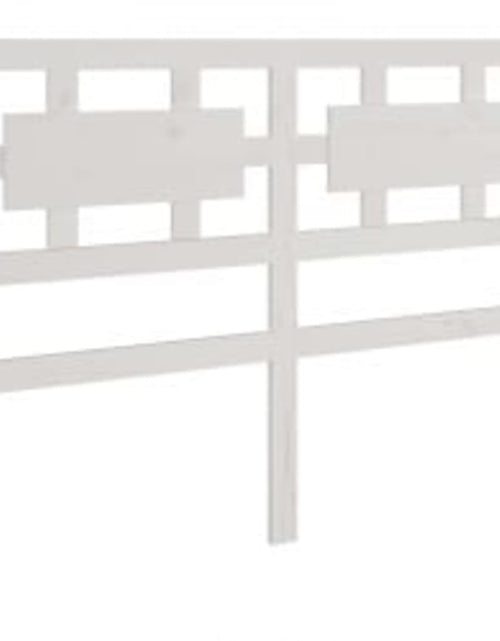 Загрузите изображение в средство просмотра галереи, Cadru de pat, alb, 120x200 cm, lemn masiv - Lando

