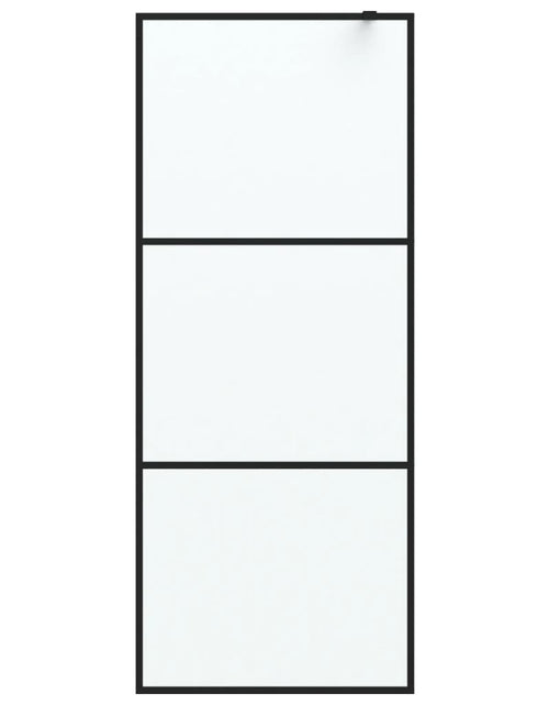 Загрузите изображение в средство просмотра галереи, Perete cabină duș walk-in negru 80x195 cm sticlă ESG mată Lando - Lando
