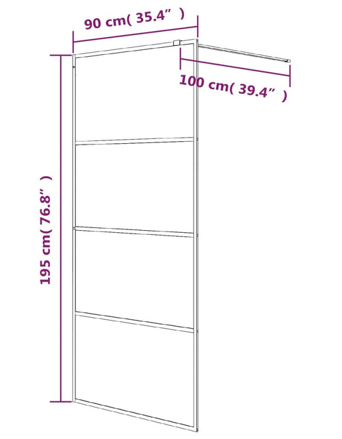 Încărcați imaginea în vizualizatorul Galerie, Paravan duș walk-in, alb, 90x195 cm, sticlă ESG transparentă - Lando
