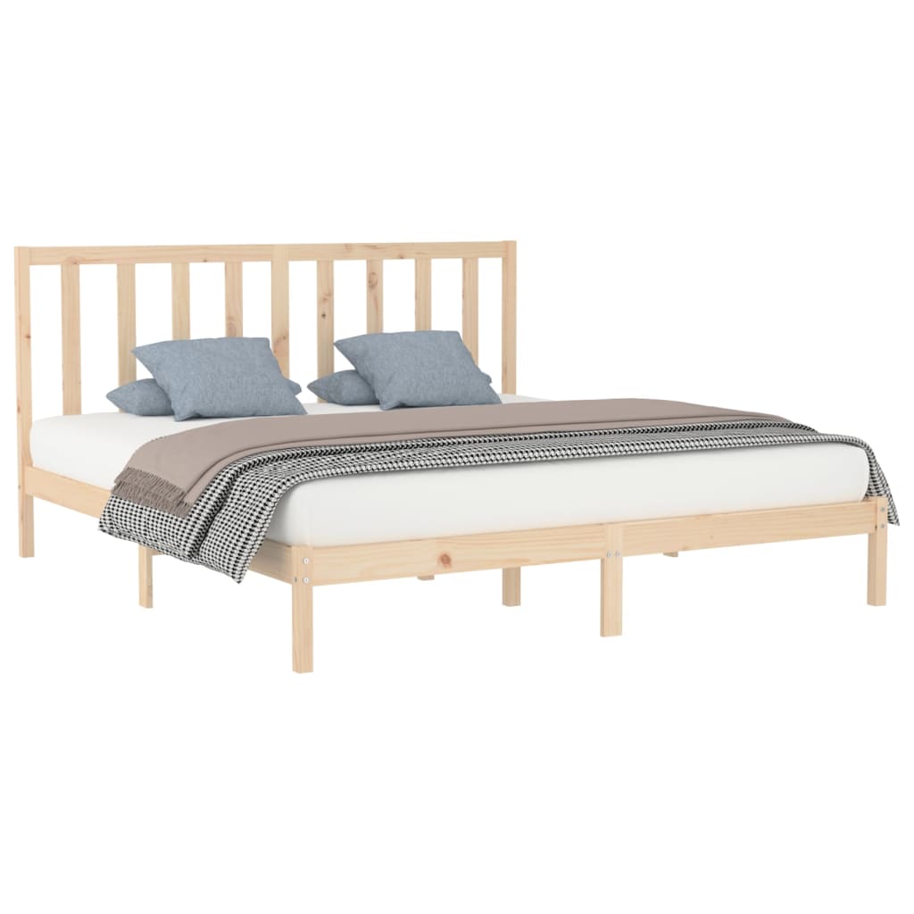 Cadru de pat, 200x200 cm, lemn masiv - Lando