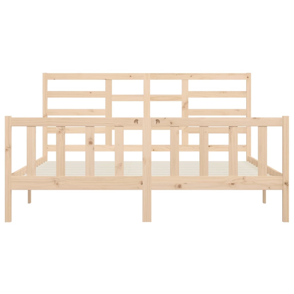 Cadru de pat, 200x200 cm, lemn masiv de pin - Lando