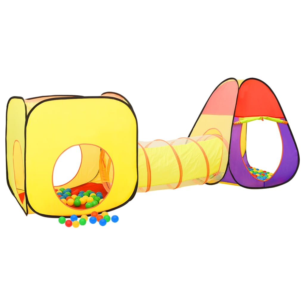 Cort de joacă pentru copii 250 bile, multicolor, 255x80x100 cm - Lando