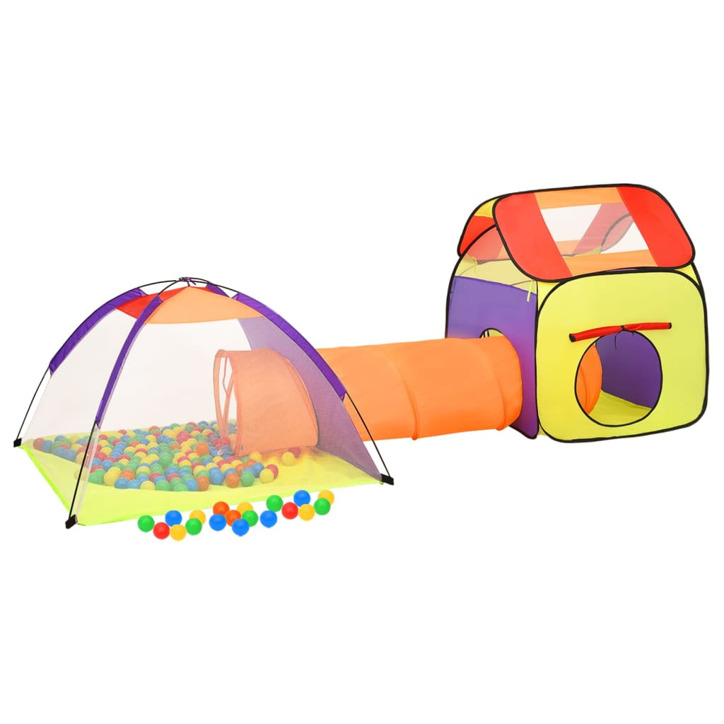 Cort de joacă pentru copii 250 bile, multicolor, 338x123x111 cm - Lando