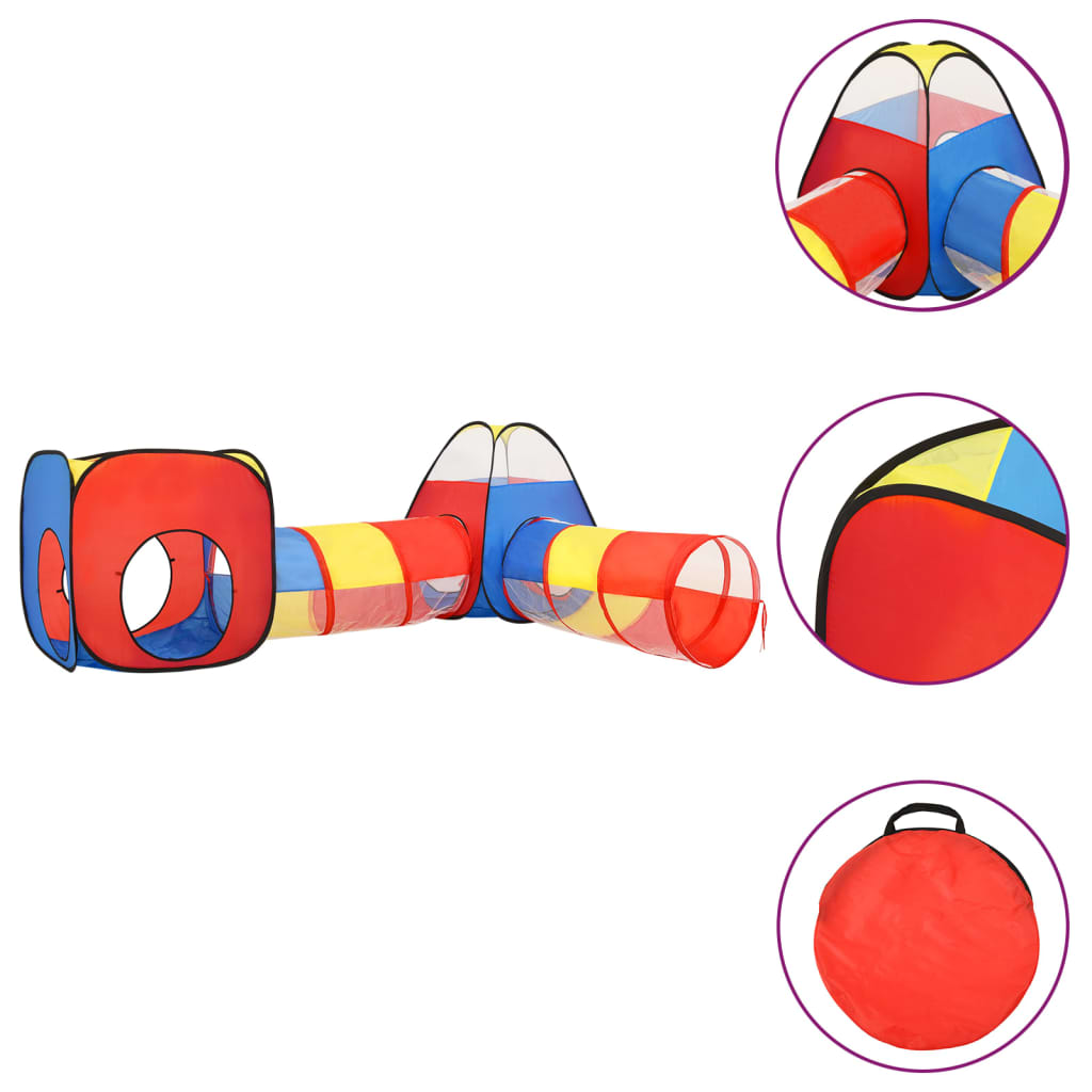 Cort de joacă pentru copii, 250 bile, multicolor, 190x264x90 cm - Lando