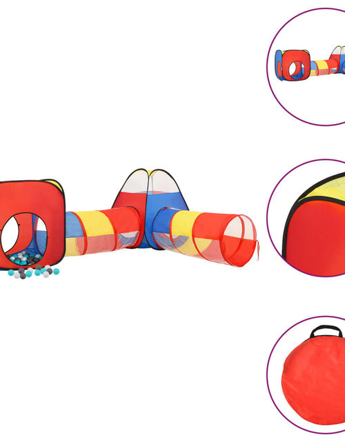 Încărcați imaginea în vizualizatorul Galerie, Cort de joacă pentru copii, 250 bile, multicolor, 190x264x90 cm - Lando

