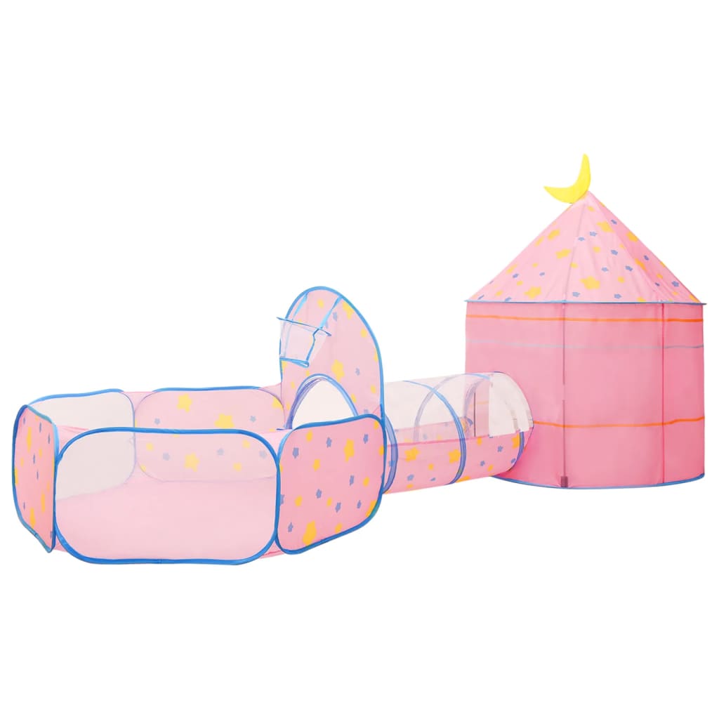 Cort de joacă pentru copii cu 250 bile, roz, 301x120x128 cm - Lando