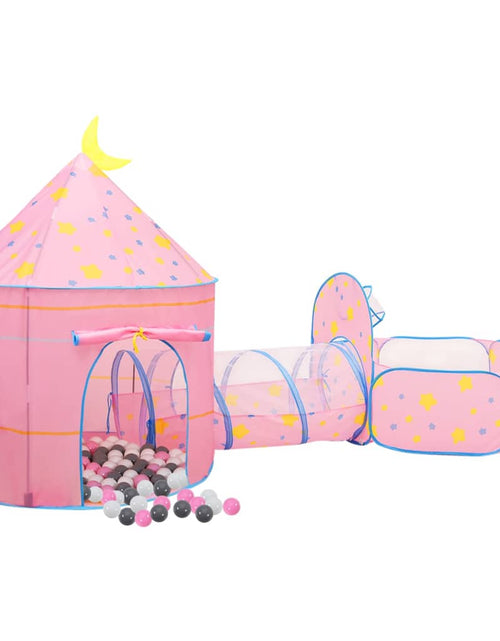 Încărcați imaginea în vizualizatorul Galerie, Cort de joacă pentru copii cu 250 bile, roz, 301x120x128 cm - Lando
