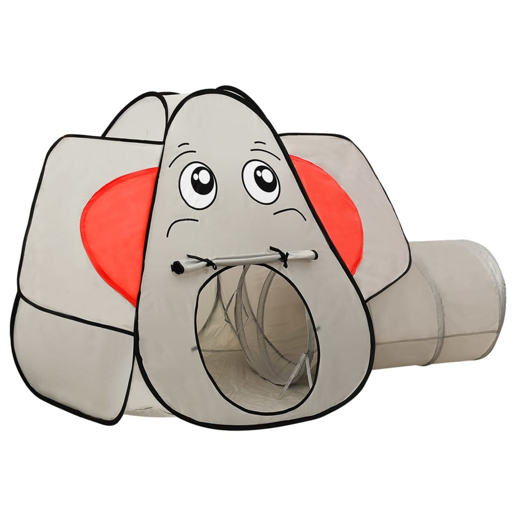 Cort de joacă elefant pentru copii 250 bile, gri, 174x86x101 cm - Lando