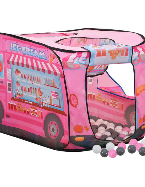 Загрузите изображение в средство просмотра галереи, Cort de joacă pentru copii cu 250 bile, roz, 70x112x70 cm - Lando
