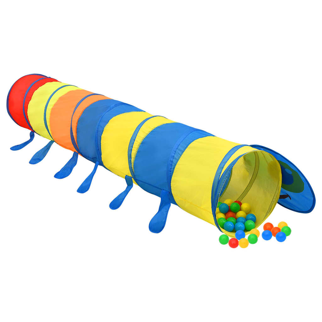 Tunel de joacă pt copii, 250 bile, multicolor, 245 cm poliester - Lando