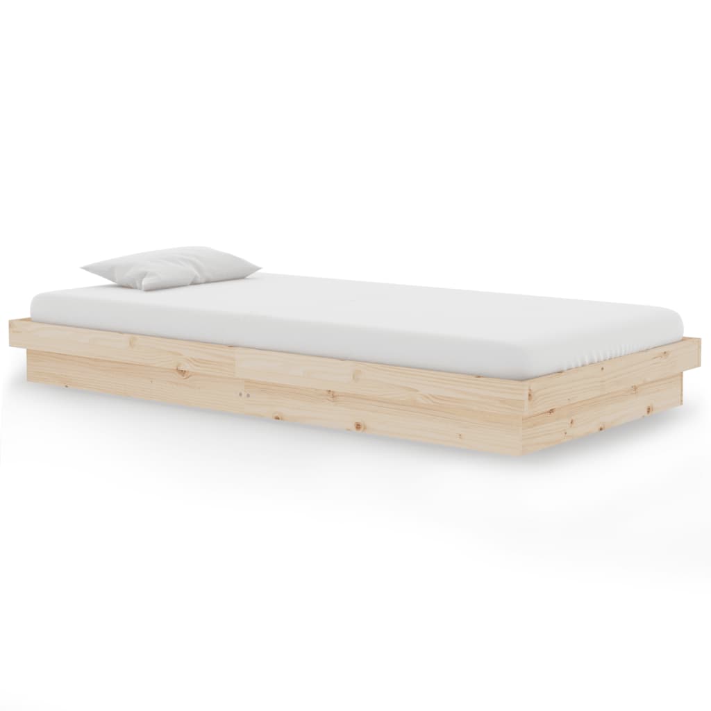 Cadru de pat, 100x200 cm, lemn masiv de stejar - Lando
