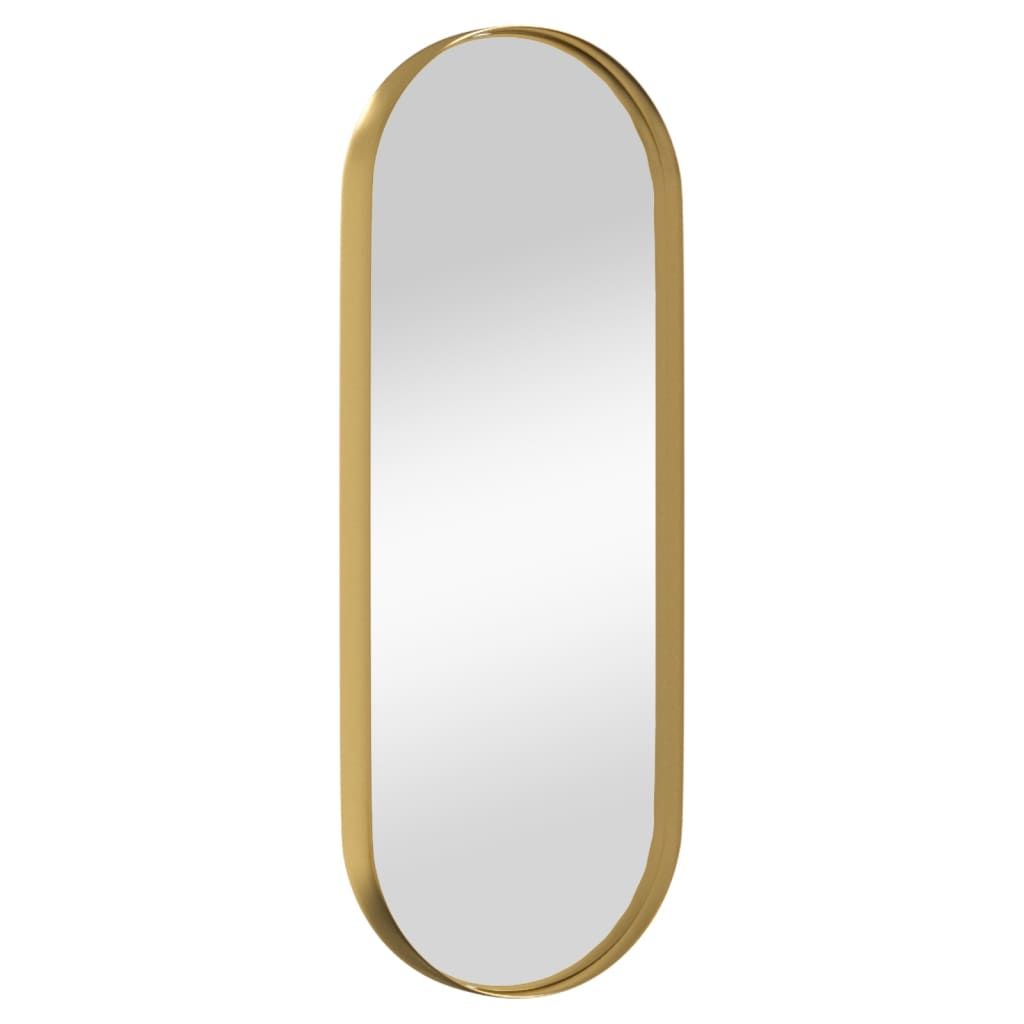 Oglindă de perete, auriu, 15x40 cm, ovală - Lando