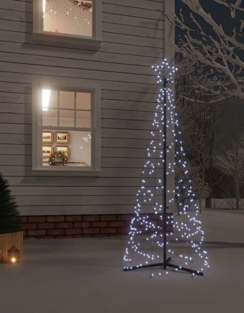 Încărcați imaginea în vizualizatorul Galerie, Brad de Crăciun conic, 200 LED-uri, alb rece, 70x180 cm Lando - Lando
