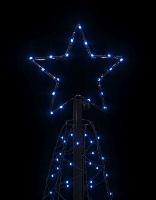 Загрузите изображение в средство просмотра галереи, Brad de Crăciun conic, 200 LED-uri, albastru, 70x180 cm - Lando

