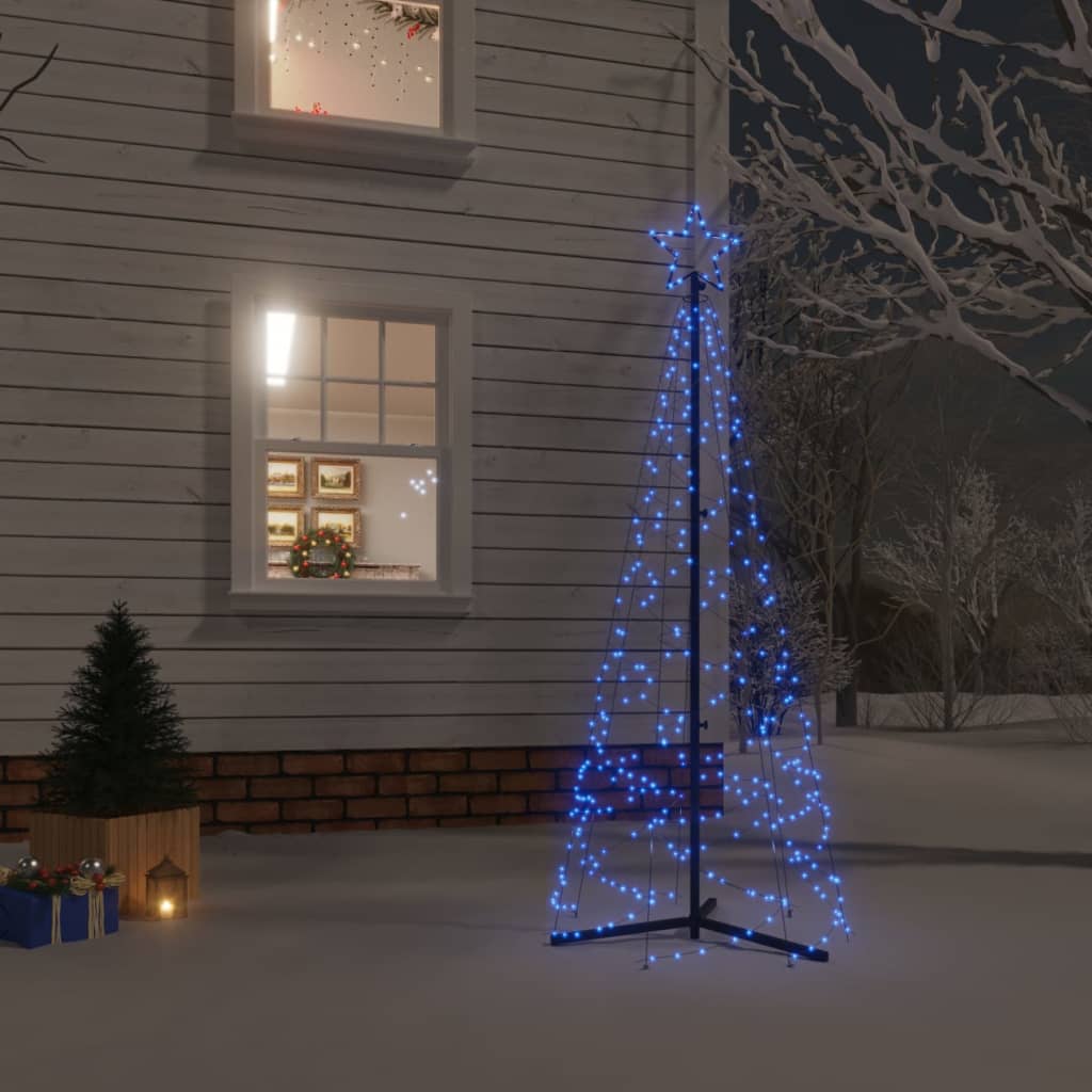 Brad de Crăciun conic, 200 LED-uri, albastru, 70x180 cm - Lando