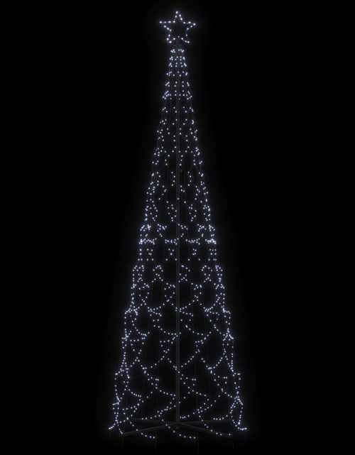 Încărcați imaginea în vizualizatorul Galerie, Brad de Crăciun conic, 500 LED-uri, alb rece, 100x300 cm - Lando
