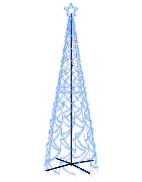 Загрузите изображение в средство просмотра галереи, Brad de Crăciun conic, 500 LED-uri, albastru, 100x300 cm - Lando
