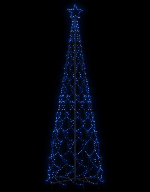Загрузите изображение в средство просмотра галереи, Brad de Crăciun conic, 500 LED-uri, albastru, 100x300 cm - Lando
