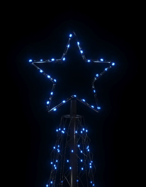 Загрузите изображение в средство просмотра галереи, Brad de Crăciun conic, 500 LED-uri, albastru, 100x300 cm - Lando
