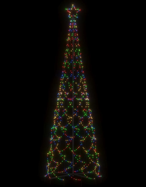 Încărcați imaginea în vizualizatorul Galerie, Brad de Crăciun conic, 500 LED-uri, multicolor, 100x300 cm - Lando
