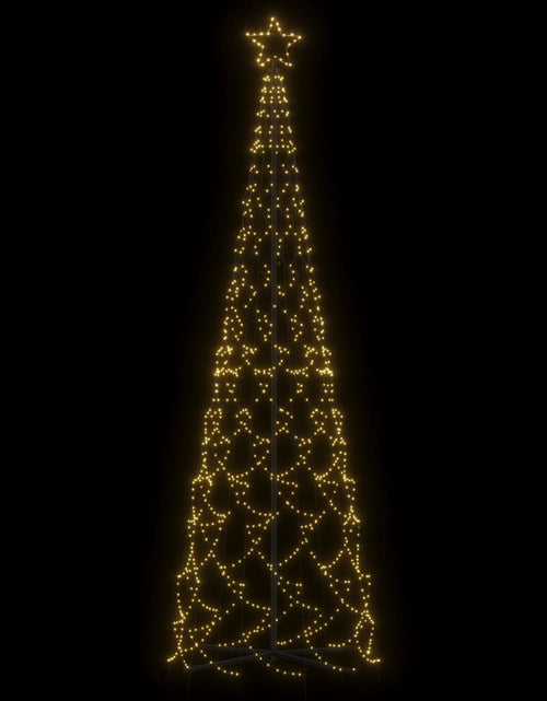 Încărcați imaginea în vizualizatorul Galerie, Brad de Crăciun conic, 500 LED-uri, alb cald, 100x300 cm - Lando
