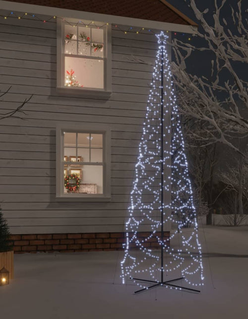 Încărcați imaginea în vizualizatorul Galerie, Brad de Crăciun conic, 1400 LED-uri, alb rece, 160x500 cm - Lando
