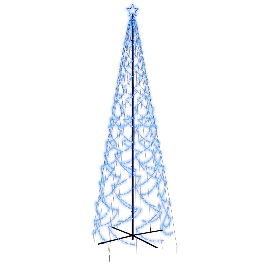Brad de Crăciun conic, 1400 LED-uri, albastru, 160x500 cm - Lando
