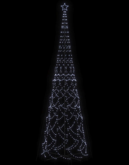 Загрузите изображение в средство просмотра галереи, Brad de Crăciun conic, 3000 LED-uri, alb rece, 230x800 cm - Lando
