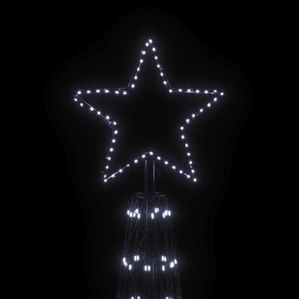 Brad de Crăciun conic, 3000 LED-uri, alb rece, 230x800 cm - Lando