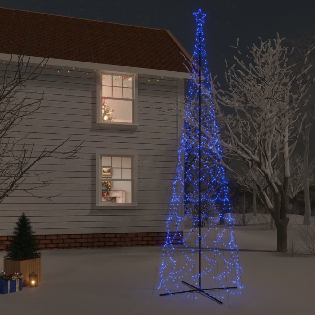 Brad de Crăciun conic, 3000 LED-uri, albastru, 230x800 cm - Lando