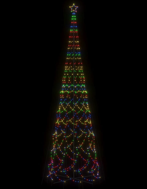 Încărcați imaginea în vizualizatorul Galerie, Brad de Crăciun conic, 3000 LED-uri, multicolor, 230x800 cm - Lando

