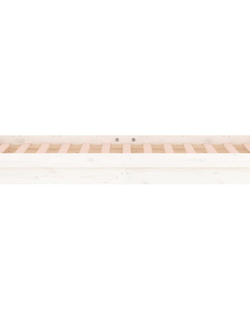Încărcați imaginea în vizualizatorul Galerie, Cadru de pat, alb, 90x190 cm, lemn masiv, single - Lando
