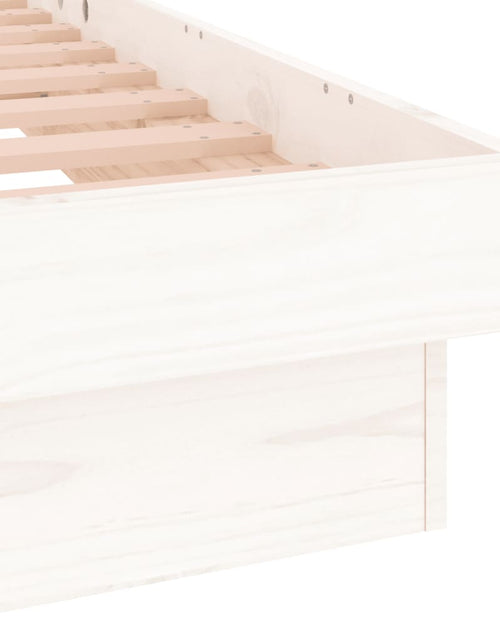 Încărcați imaginea în vizualizatorul Galerie, Cadru de pat, alb, 90x190 cm, lemn masiv, single - Lando
