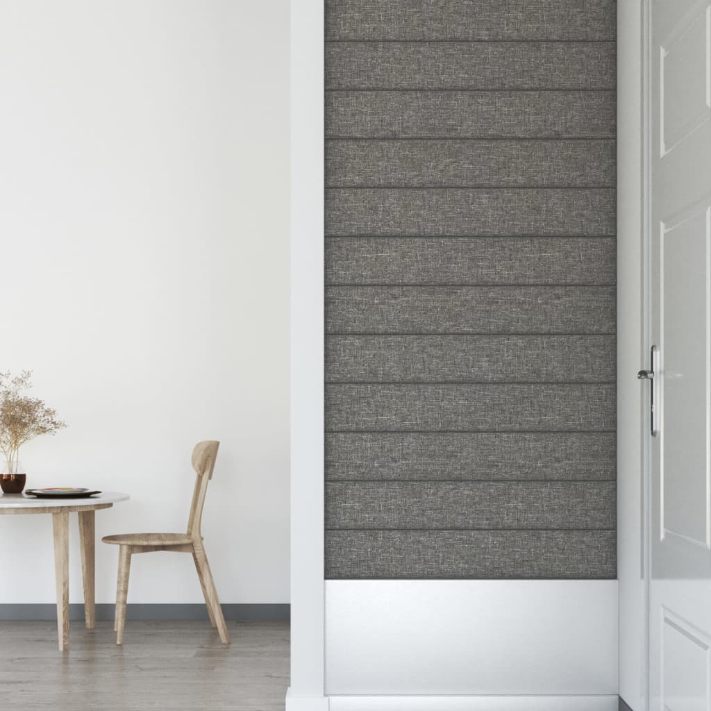 Panouri de perete 12 buc. gri deschis 90x15 cm textil 1,62 m² - Lando
