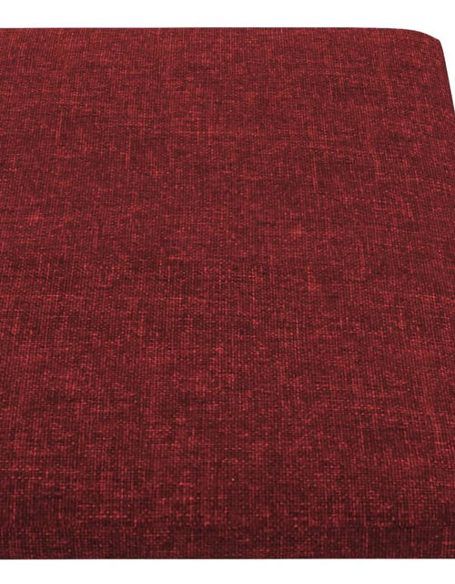 Încărcați imaginea în vizualizatorul Galerie, Panouri de perete 12 buc. roșu vin 90x15 cm textil 1,62 m² - Lando
