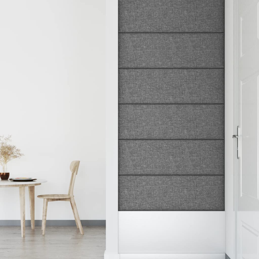 Panouri de perete 12 buc. gri deschis 90x30 cm textil 3,24 m² - Lando