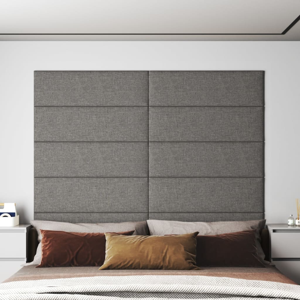 Panouri de perete 12 buc. gri deschis 90x30 cm textil 3,24 m² - Lando