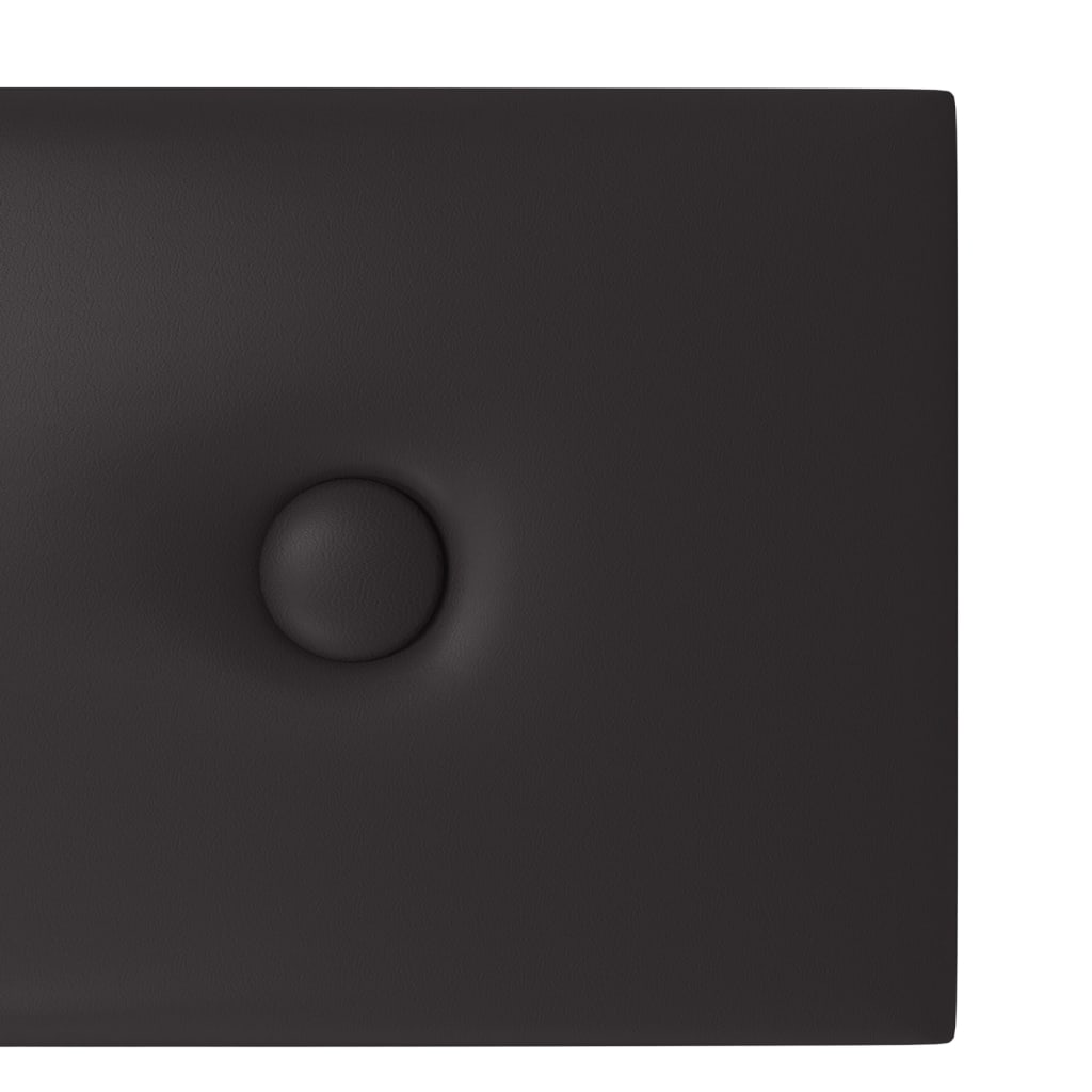 Panouri perete 12 buc. negru, 60x15 cm, piele ecologică 1,08 m² - Lando